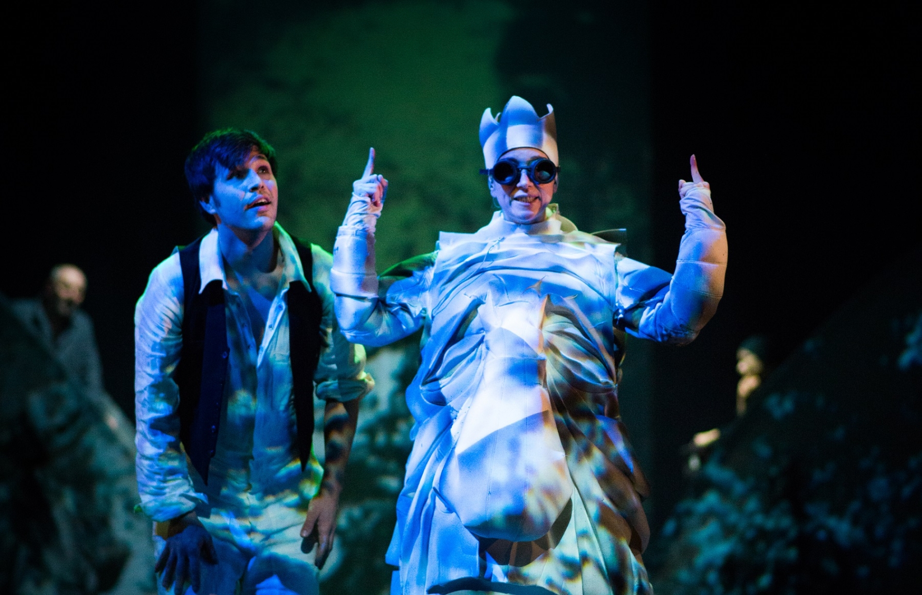 Performers on stage